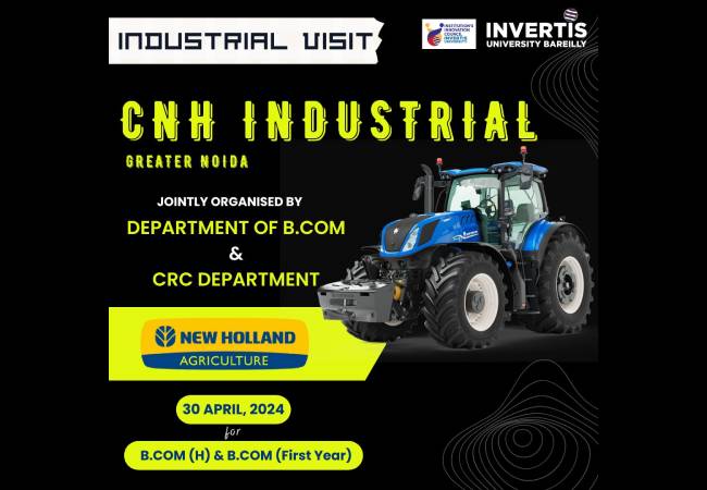 Industrial Visit To Cnh Industrial, Greater Noida (U.p.) Organised By B.com Department On 30th April 2024