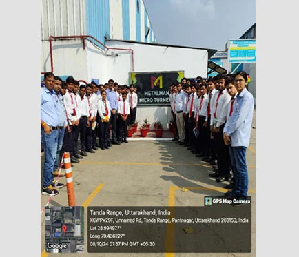 Industrial Visit Report At Metalman Micro Turners (A Unit Of Metalman Auto), Pantnagar (Uttrakhand)